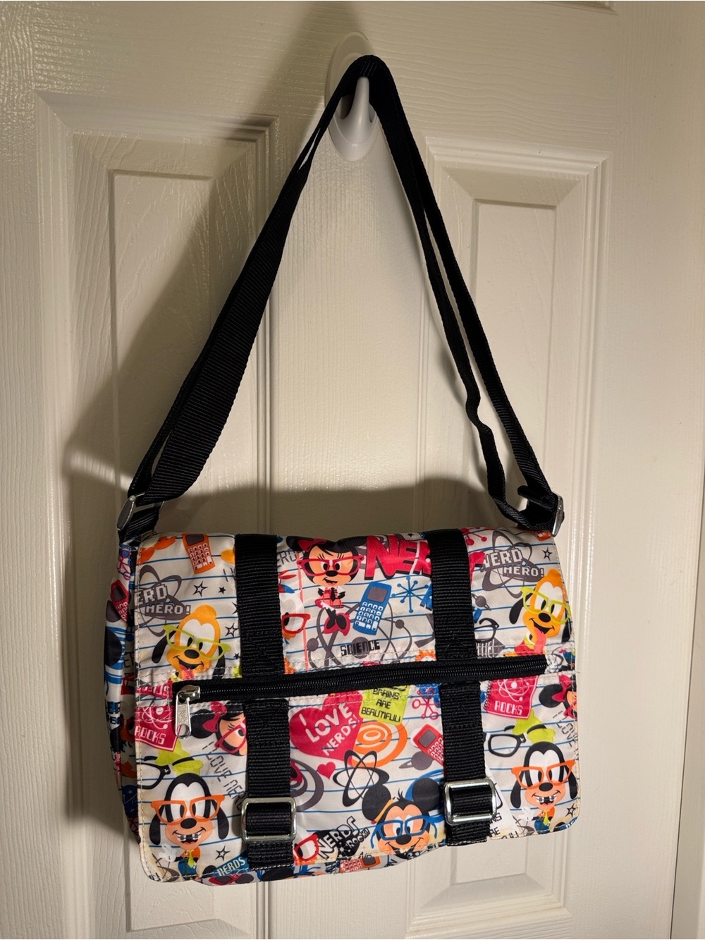 Disney Parks Brand “I Love Nerds” Character Crossbody/Messenger Bag